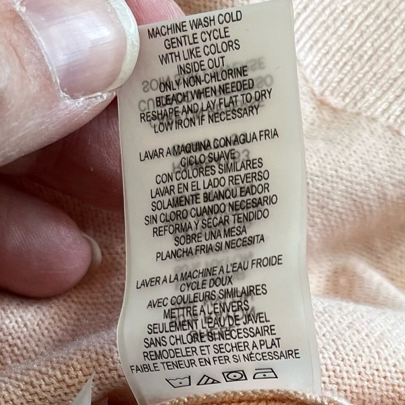 Calvin Klein Women’s Long Sleeve Crewneck Pullover Ruffle Knit Top Pink - Picture 8 of 10